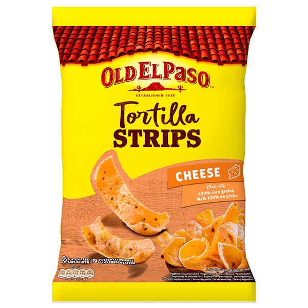 en pakke Old El Paso ost tortilla chips